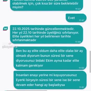 Watsons Elite Üyeliğim İptal Oldu