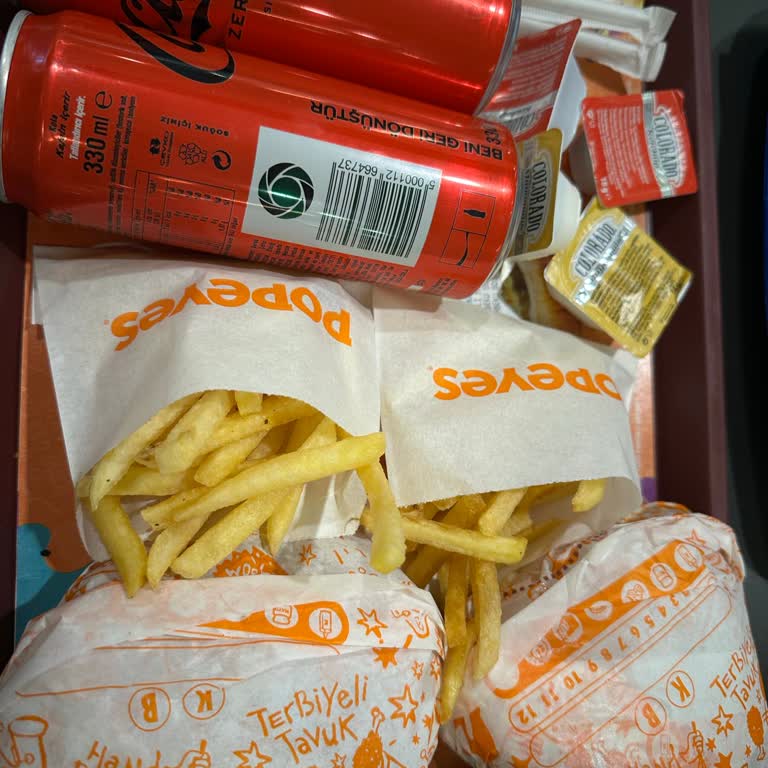 Popeyes'ta Büyük Boy Ürünler Beklediğim Gibi Gelmedi, Fiyat Farkı Da Açık Değil