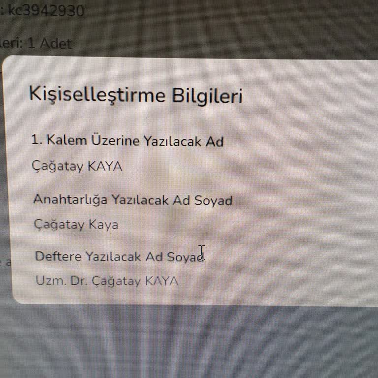 Kişiye Özel Hediye Paketi Yanlış İsimle Gönderildi, Mağduriyetim Giderilmiyor