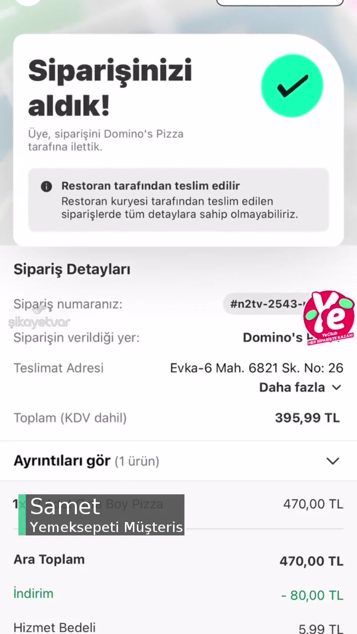 Yemeksepeti İade Gerçekleştiremiyoruz videonun kapak resmi