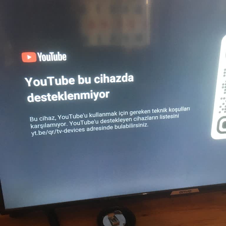 Onvo TVde Youtube Uygulaması Desteklenmiyor Müşteri Hizmetlerine Ulaşamıyorum