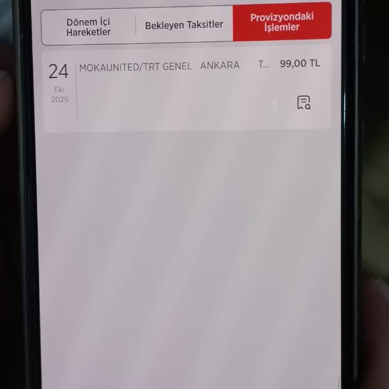 Bilgim Dışında Yapılan 99 TL'lik Mokaunited Ödemesinin İptalini İstiyorum
