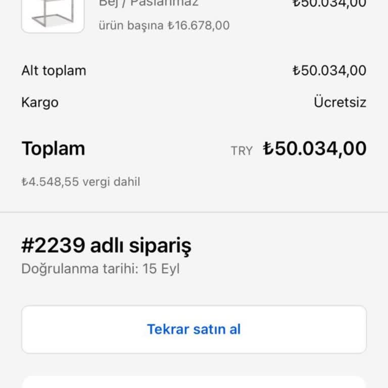 Evka Mobilya Siparişim Teslim Edilmedi Ücret İadesi De Yapılmıyor