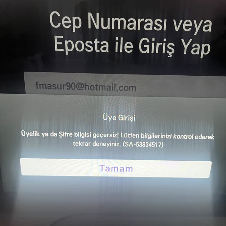 Digiturk Bein Connect Uygulamasında Giriş Sorunu Ve Yetersiz Müşteri Desteği