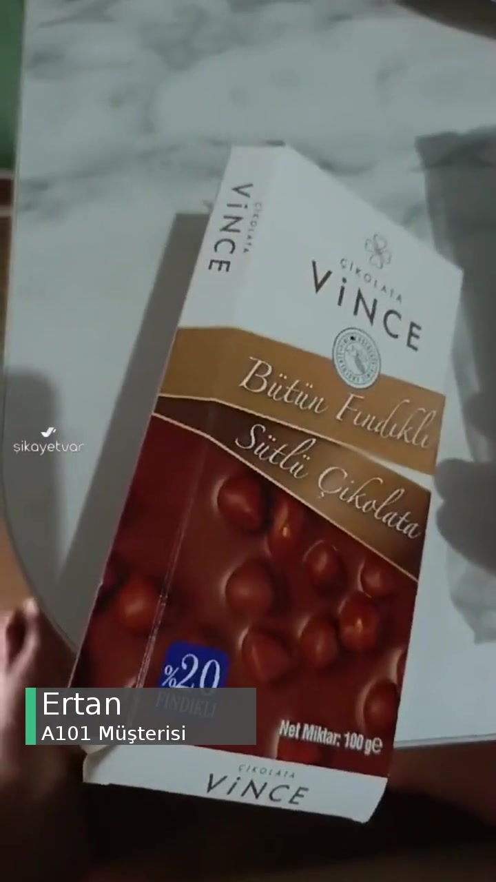 A101'den Aldığım Vince Çikolata Küflü Çıktı videonun kapak resmi
