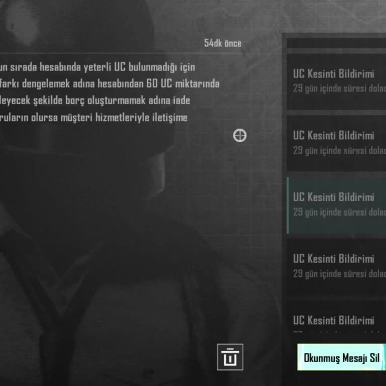PUBG Hesabım Borç Uyarısı Nedeniyle Açılmıyor Yüklediğim Uc’ler De Kayıp