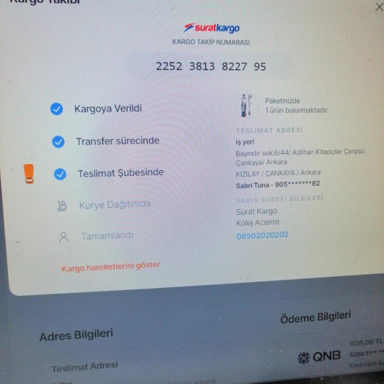 Sürat Kargo Kolej Şubesi'nde Kargom 3 Gündür Teslim Edilmiyor, Mağduriyet Yaşıyorum