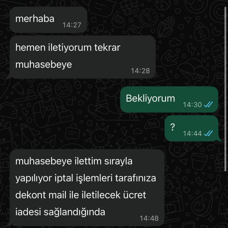 İptal Edilen Siparişin Ücreti İade Edilmiyor Müşteri Hizmetlerine Ulaşmak İmkansız