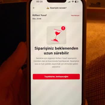 Gece Yarısı Siparişinde Büyük Gecikme Ve İletişimsizlik Mağduriyeti