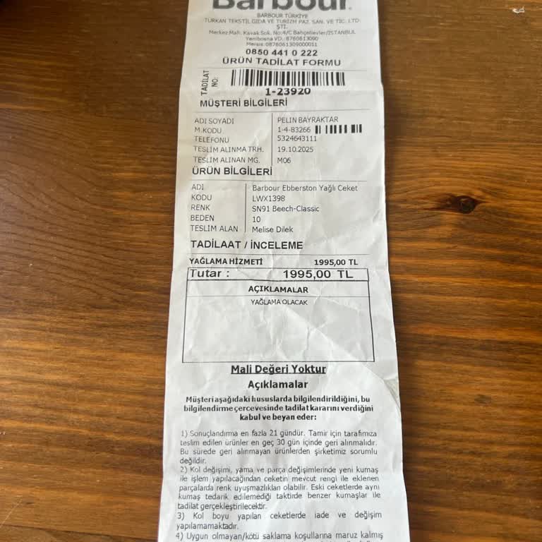 Garanti Kapsamındaki Mont İçin Haksız Yağlama Ücreti Ve İade Talebim