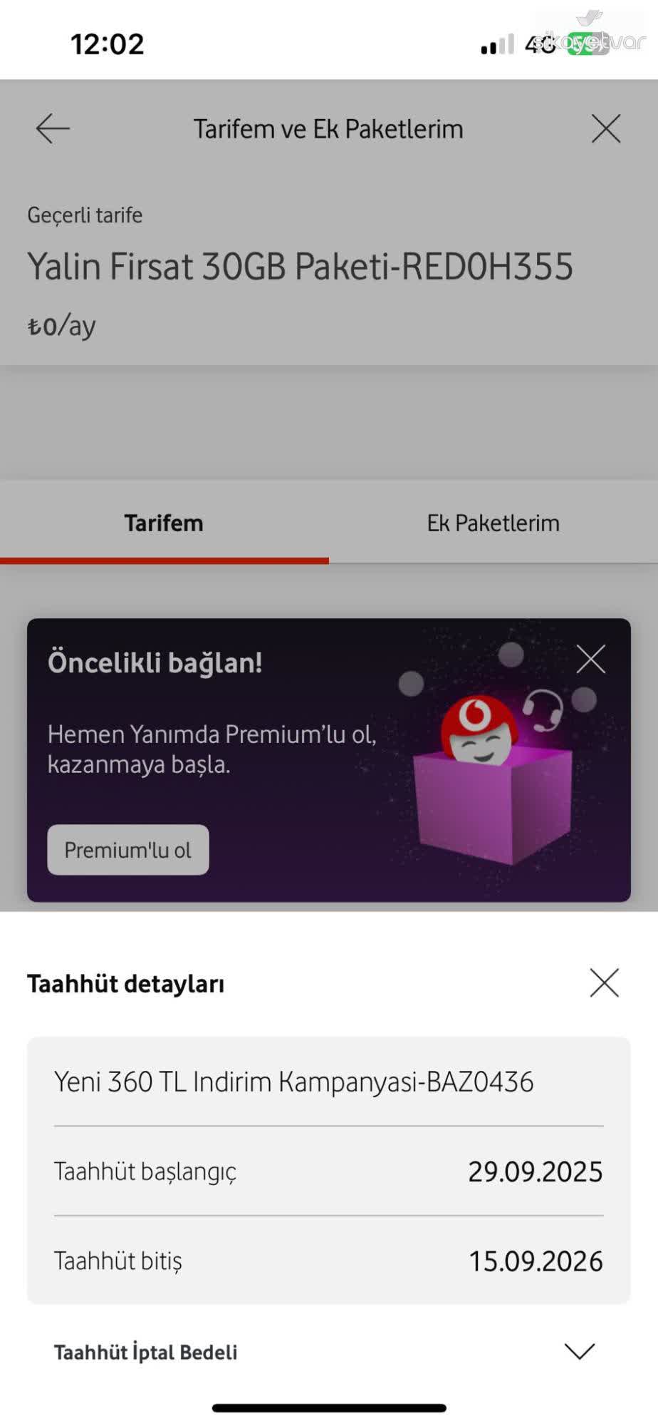 Vodafone Yanlış Bilgilendirme Sonucu Fiyat Artışı Ve Paket Hak