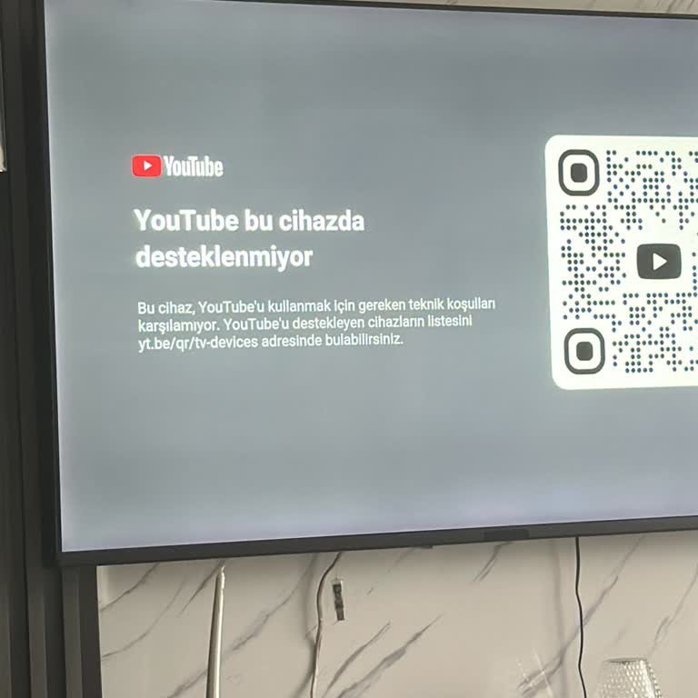 Yeni Alınan Televizyonda Youtube Uygulaması Çalışmıyor, Müşteri Hizmetleri Yetersiz Kaldı
