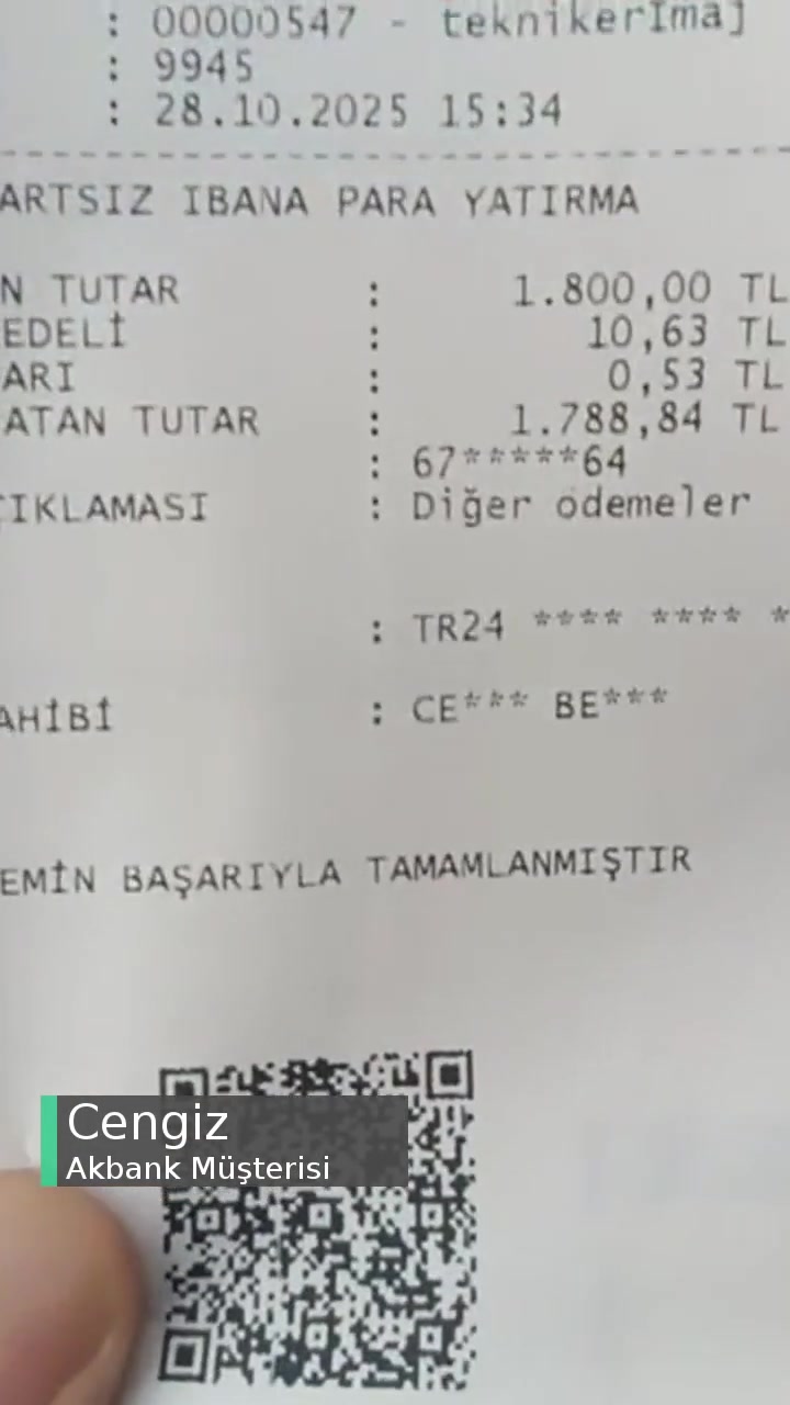 Akbank Hesabıma Para Yatırdım 11.16 TL Kesinti Yapıldı, İade Ediniz⁉️ videonun kapak resmi