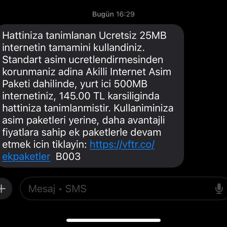 Onayım Dışında Tanımlanan Akıllı Aşım Paketi Ve Haksız Ücret