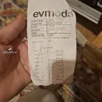 Evmoda Para İadesi Yapılsın Acilen!
