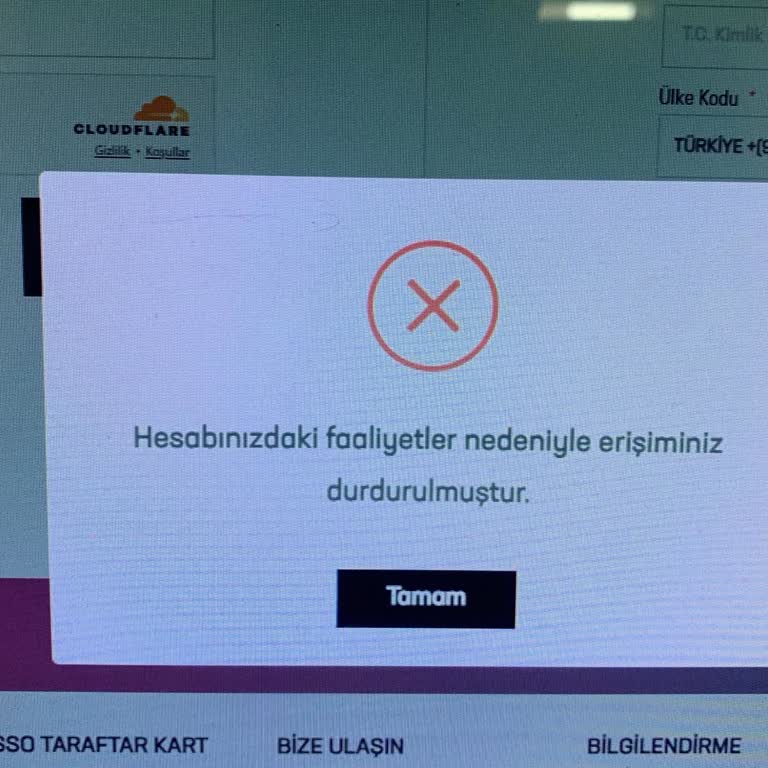 Hesabım Haksız Yere Askıya Alındı, Maç Bileti Alamıyorum