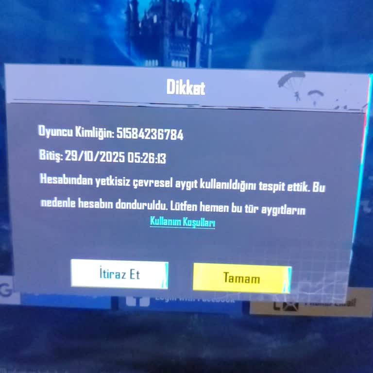 PUBG Mobile Hesabım Haksız Şekilde Donduruldu Ve Destek Alamıyorum