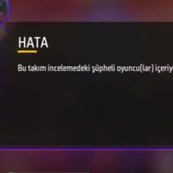Garena Free Fire Durduk Yere Takım Banı Verip Böyle Yapmayın!