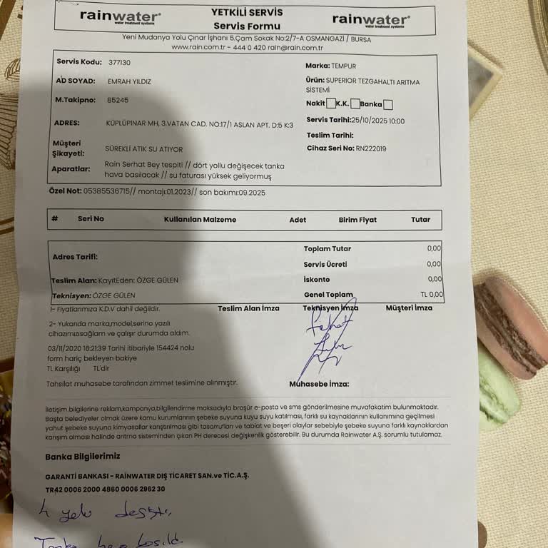 Arıtma Cihazı Yüksek Su Faturası Ve Çözülmeyen Arıza İle Mağdur Ediyor