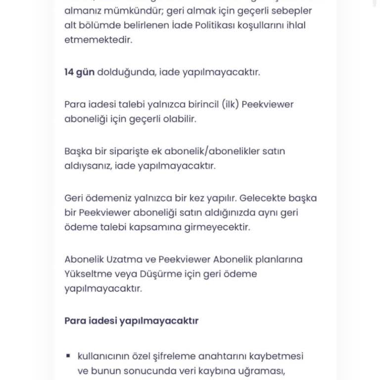 İptal Edilen Üyeliğin Ücreti İade Edilmiyor