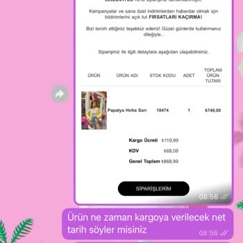 Siparişlerin Teslim Edilmemesi Ve İletişim Sorunu