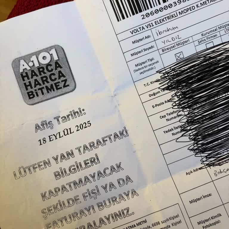 A101'den Alınan Motorun Belgeleri 1,5 Aydır Teslim Edilmedi, Mağdur Oldum