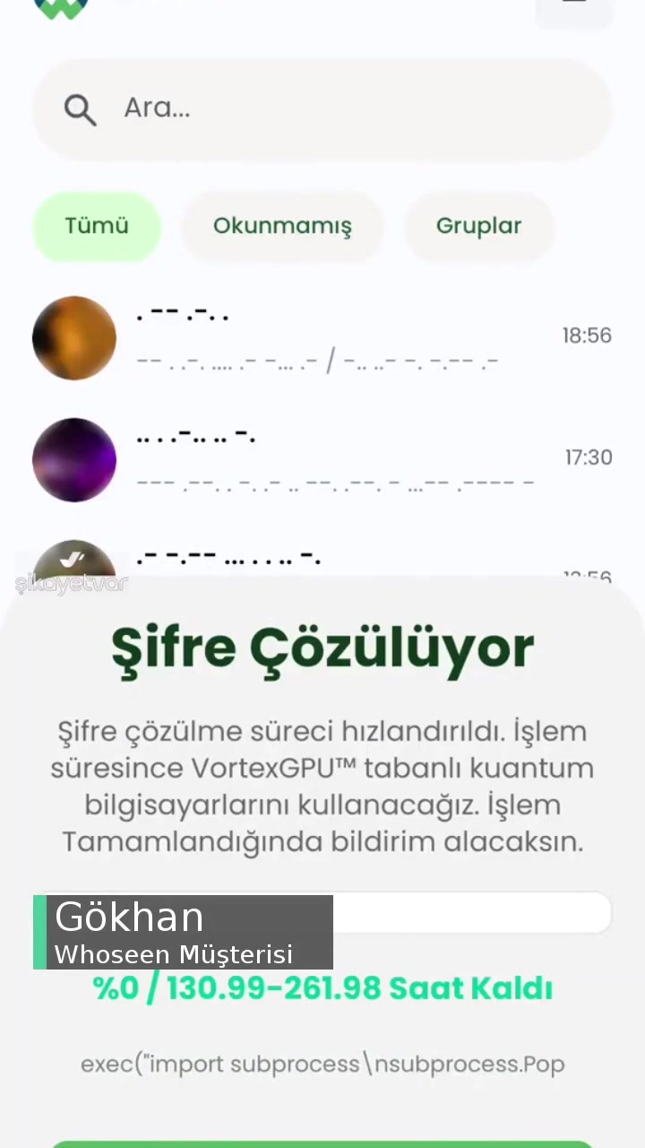 Whoseen Uygulama Çalışmıyor Kaç Saattir Aynı videonun kapak resmi