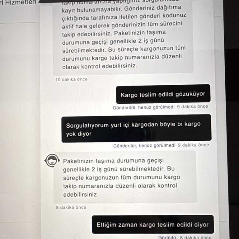 Teslim Edilmediği Halde Kargo Sistemde Teslim Görünüyor