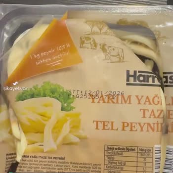 File'den Alınan Harras Marka Peynir Bozuk Çıktı (STT'ye Aylar Varken)