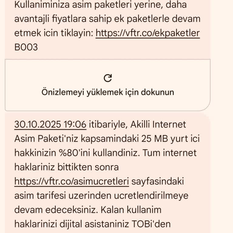 Onayım Olmadan Akıllı Aşım Paketi Her Ay Otomatik Yükleniyor