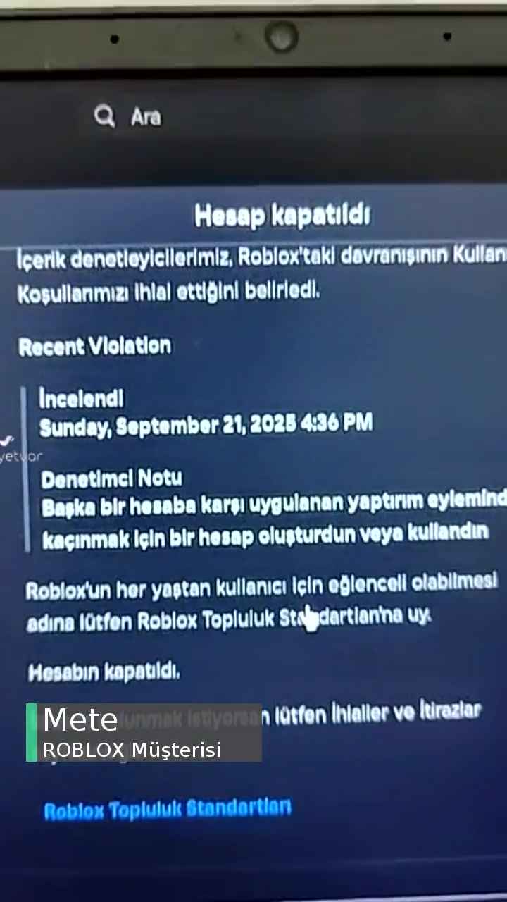 Roblox Boş Yere Hesap Banlanması! videonun kapak resmi