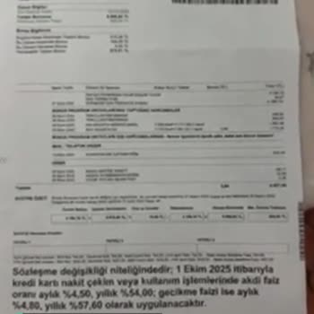 Garanti BBVA Basılı Ekstre Ücreti