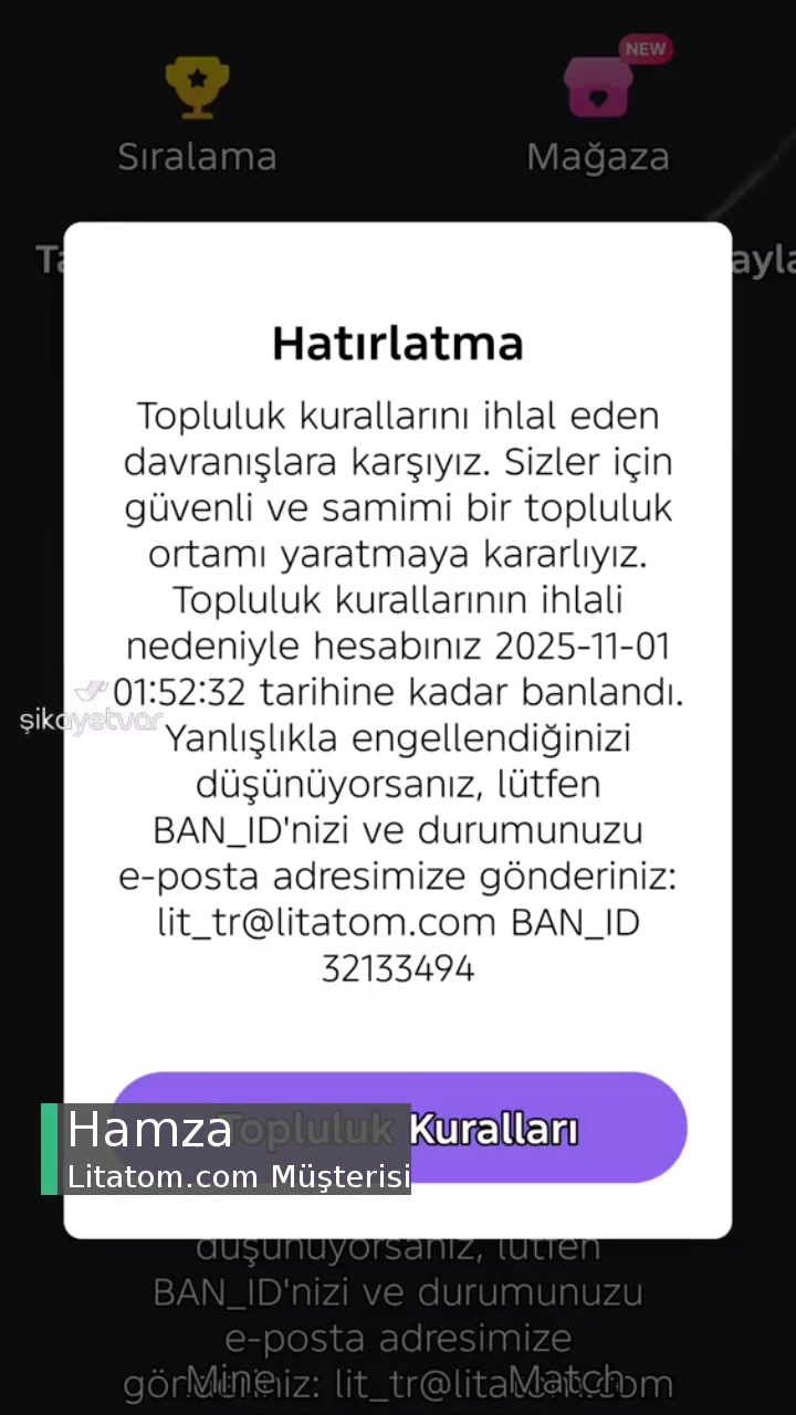 Litatom.com Haksız Engelleme! videonun kapak resmi