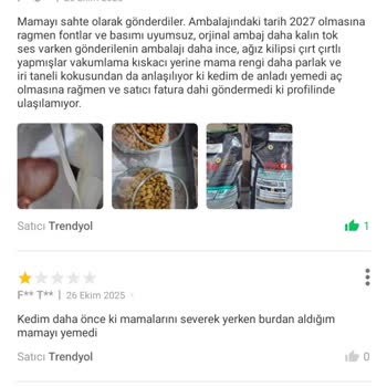 Aldığım Kedi Maması Sahte Çıktı Param İade Edilmedi