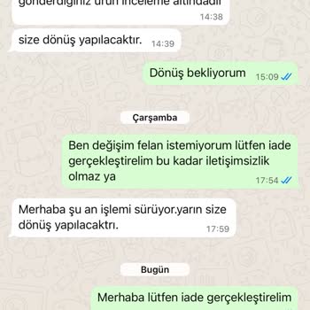 Alu Shopping Center İade Talebime Olumsuz Dönüş Yaptı