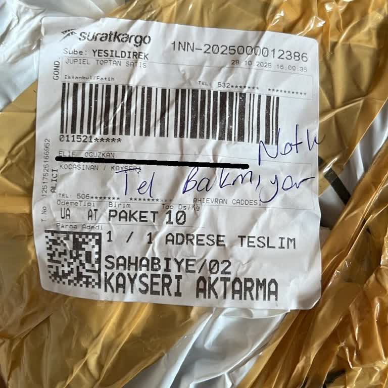 Teslim Edilmeyen Kargo Nedeniyle Mağduriyet Ve Yetersiz Bilgilendirme