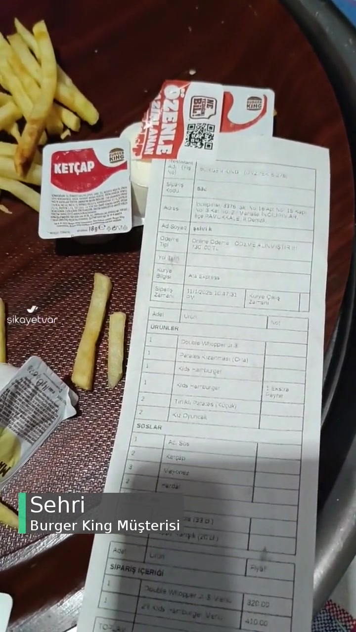 Burger King Ağlayan Çocuklar, Mutsuz Sipariş, Özenle Hazırlanan Paket videonun kapak resmi