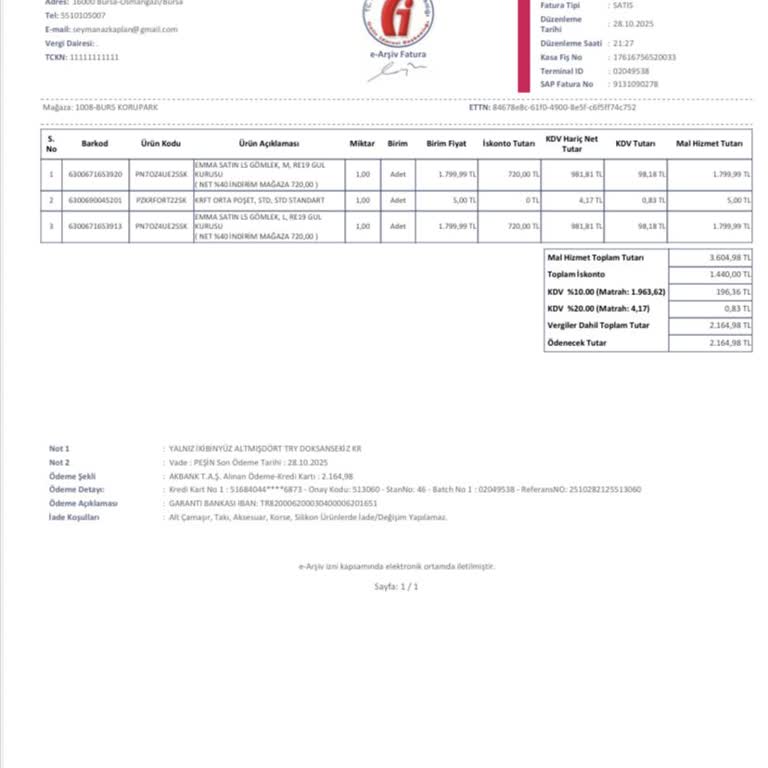Değişim Ve İade Bilgilendirmesinde Mağaza Ve Mail Çelişkisi