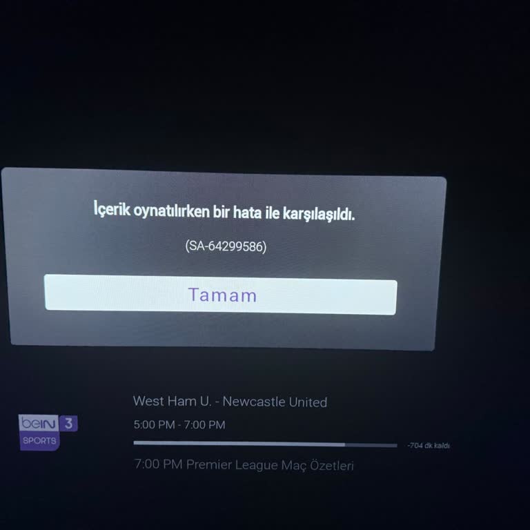 Bein Connect Uygulamasında Sürekli Donma Ve Şifre Hatası