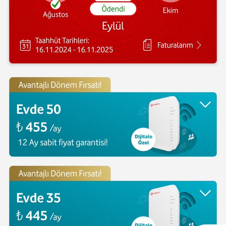 Yüksek Zam Nedeniyle Vodafone Ev İnternet Aboneliğimi Sona Erdirmeyi Düşünüyorum