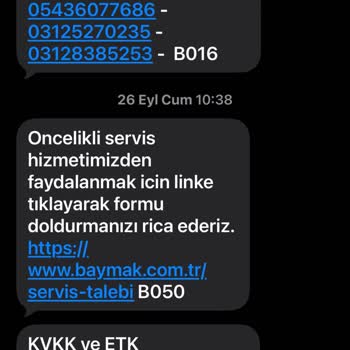 Baymak Kombide Sürekli Tekrarlayan E03 Arızası Ve Değişim Talebim Reddedildi