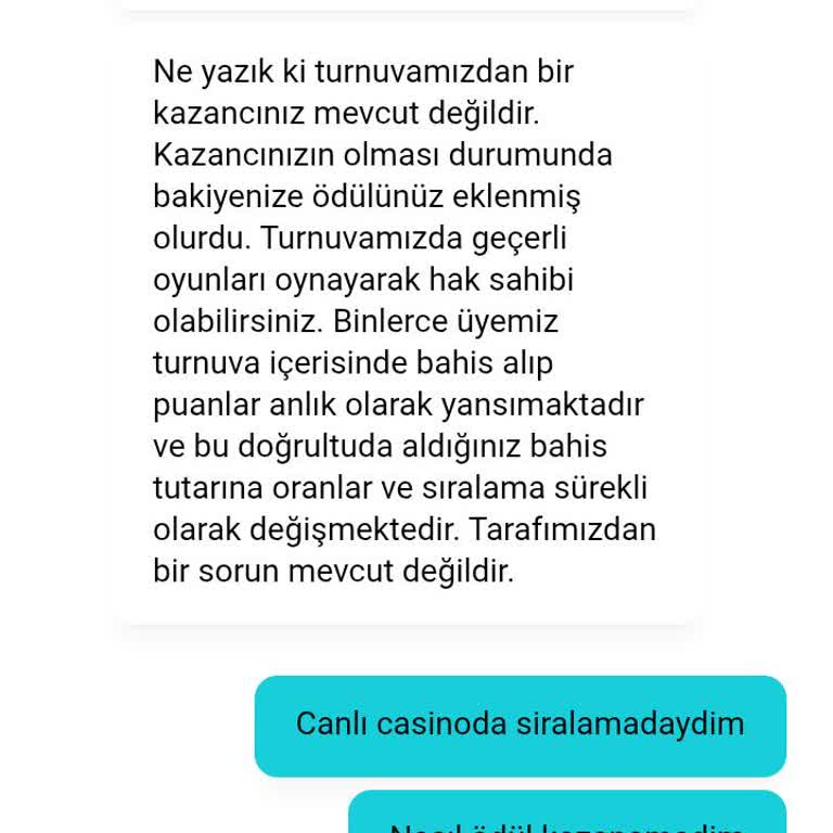 Kazandığım Casino Turnuvası Ödülü Hesabıma Yatırılmadı