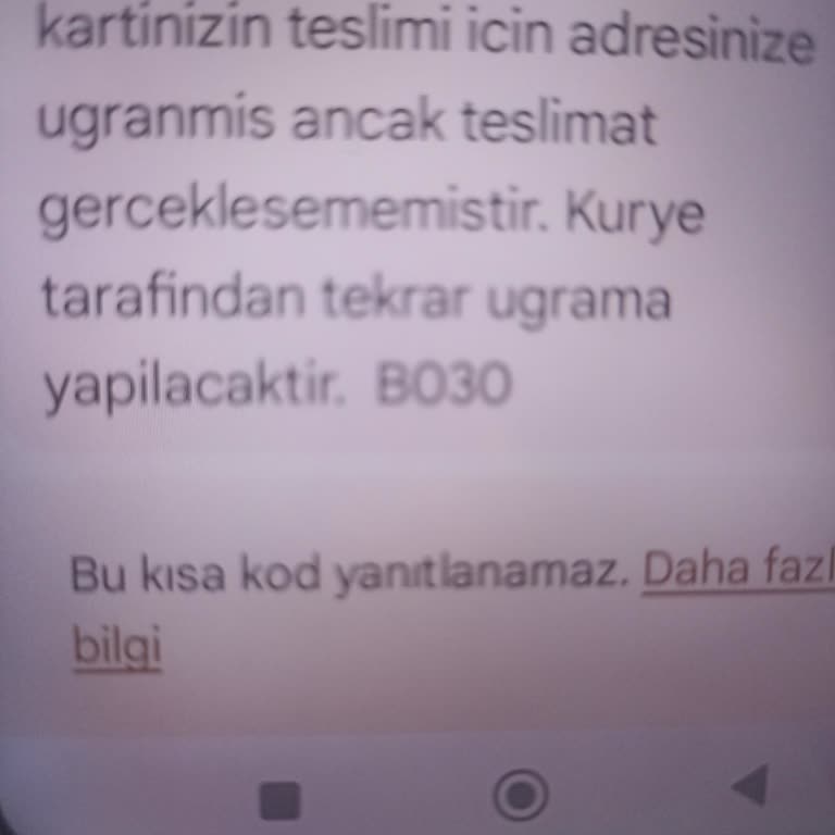 Kredi Kartım 15 Gündür Teslim Edilmedi, İletişim Kuramıyorum Ve Mağdur Oldum