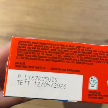 Aldığım Kinder Joy Paketlerinde Küflenme Ve Bozuk Ürün Sorunu