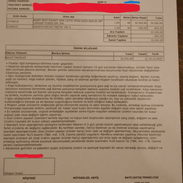 Bir Buçuk Ay Geciken Yatak Teslimatı Ve Mağduriyet