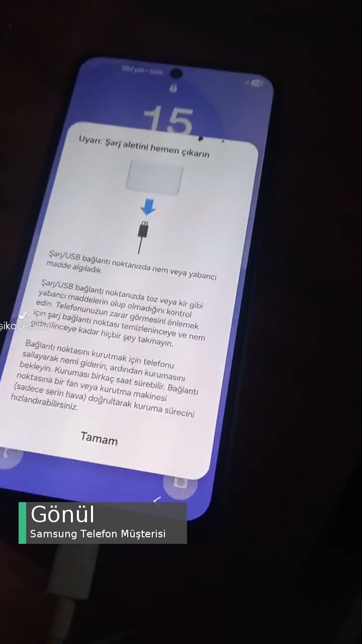 Samsung A36 Cep Telefonu Nem Algılıyor Uyarısı Ve Telefon Şarj Sorunu videonun kapak resmi