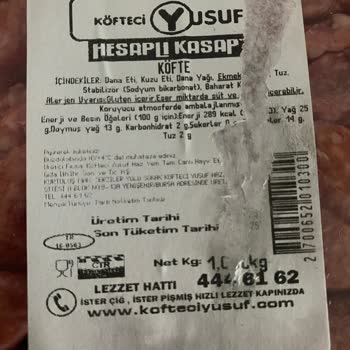 Köfteci Yusuf Yanık Ve Hijyensiz Köfte Siparişi, İptal Edilen Talepler Ve Yetersiz Müşteri Hizmeti