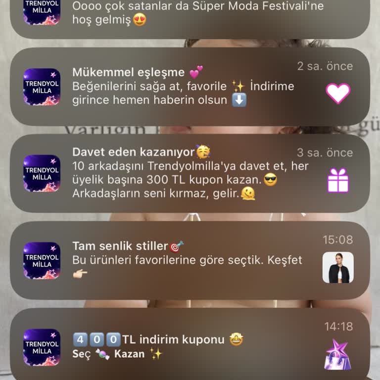 Trendyol Bildirimlerini Kişiselleştiremiyorum, Gereksiz Kampanya Bildirimleri Alıyorum