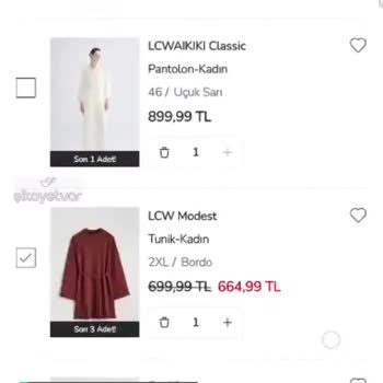LCW İndirim Uygulanmıyor
