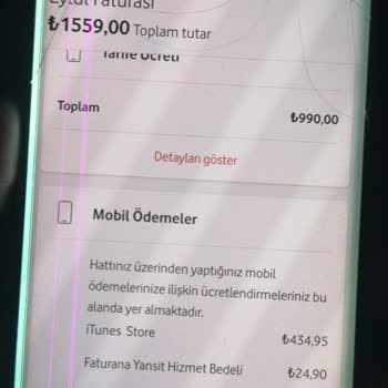 Bilgim Dışında Gerçekleşen İtunes Ve Vodafone Pay İşlemleri Nedeniyle Mağduriyet Ve Ücret İadesi Talebi